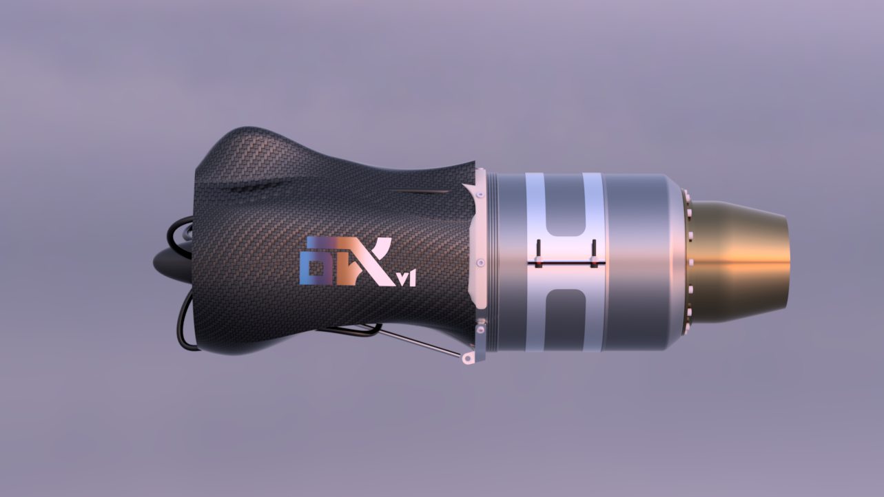 Powerplant render, side view